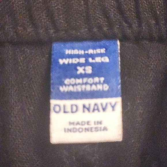 Old Navy Linen Pants High Rise Wide Leg XS relaxed beachy vacation style# 811893 - Picture 4 of 11